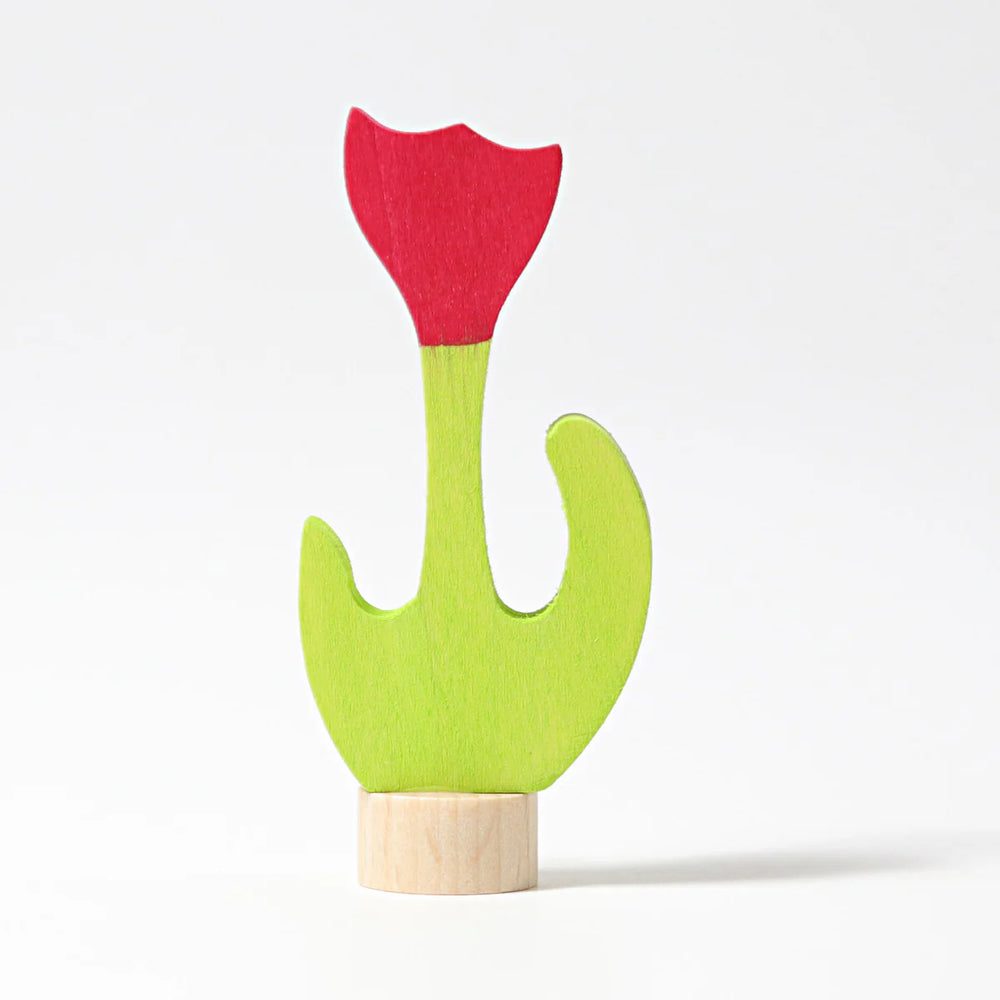 Steckfigur rote Tulpe