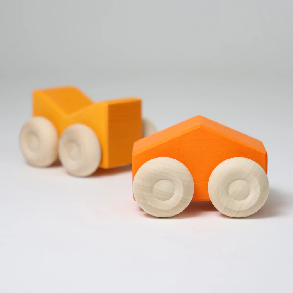 Stapel-Autos orange