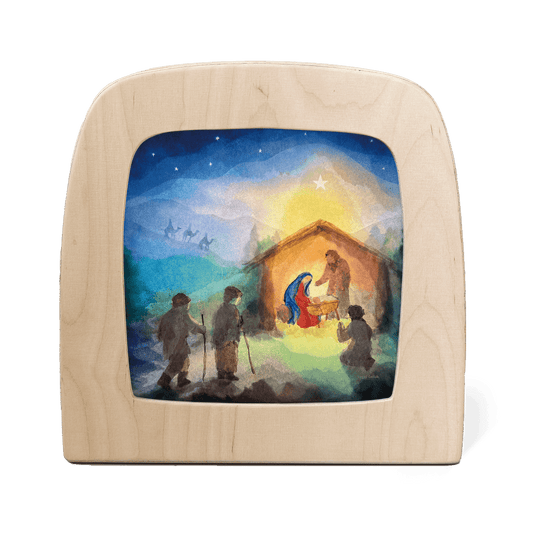 Lichterkarte - Joseph und Maria - Vogel Geluk