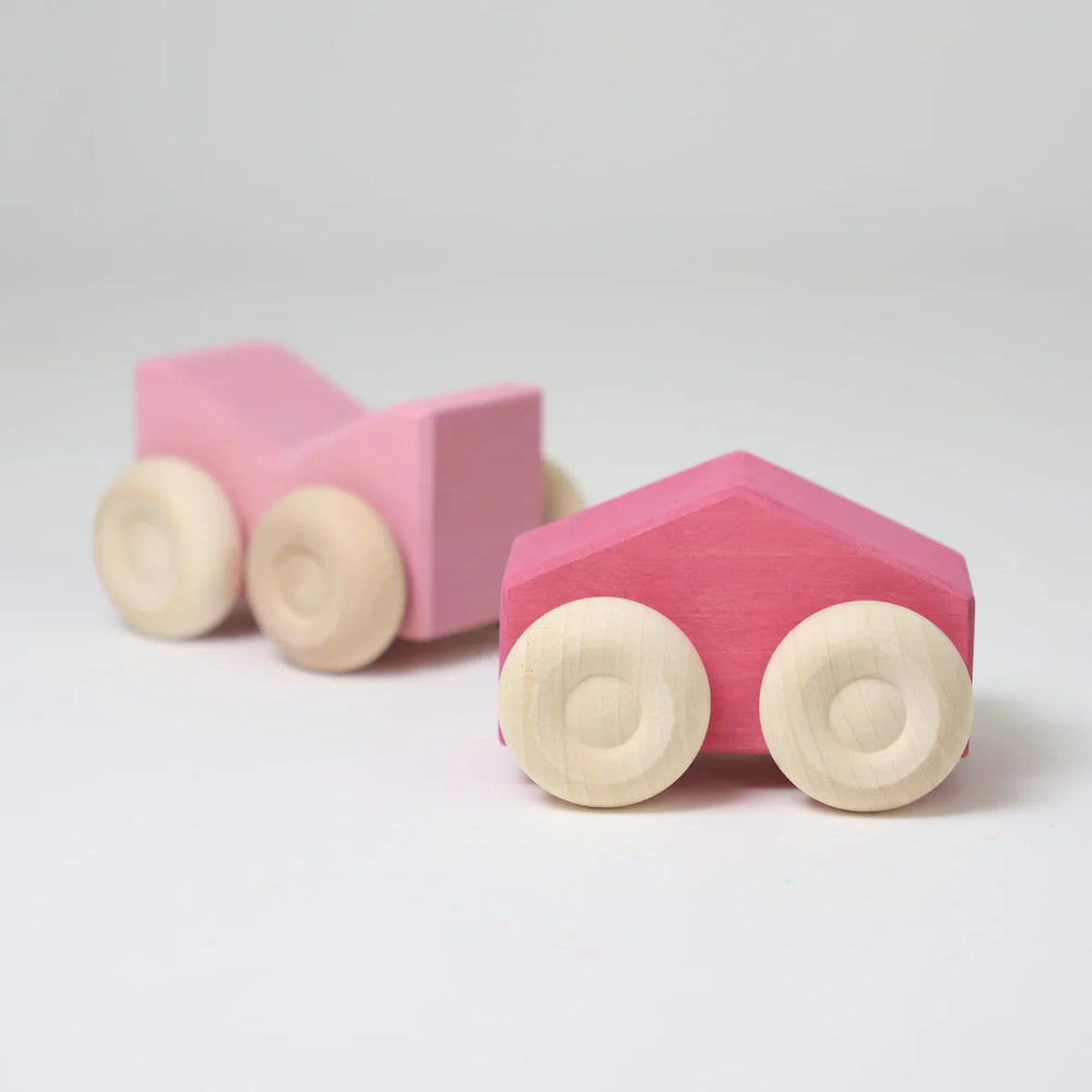 Stapel-Autos rosa