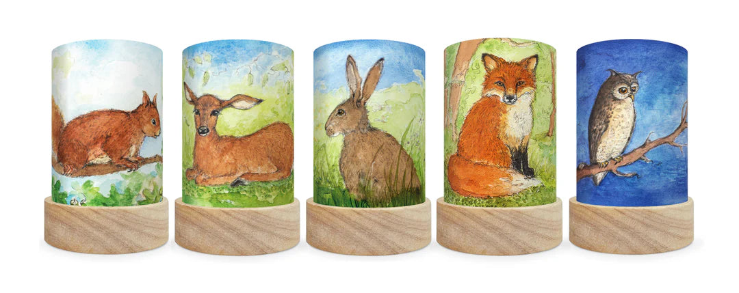 Lichterkarten Set - Tiere des Waldes von Eentje van Margo