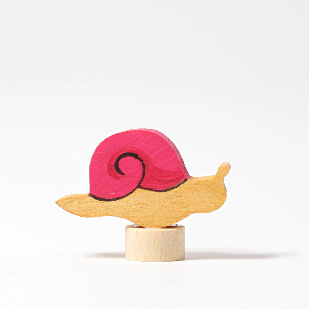 Steckfigur rosa Schnecke