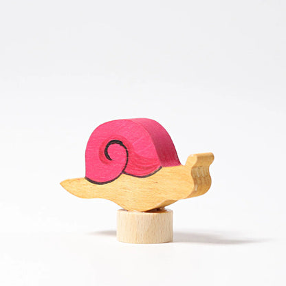 Steckfigur rosa Schnecke