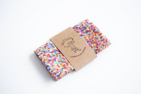 LAURAS PLAY COTTON Spieletuch Super Confetti