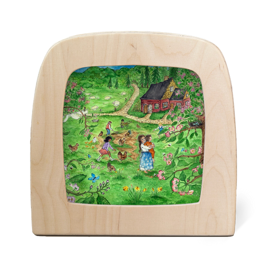 Lichterkarte - Rote Hütte Frühling - Eentje van Margo