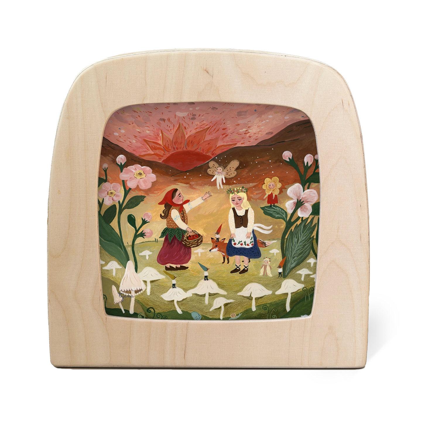 Lichterkarte - Sonnenuntergang der Feen - Tijana Draws