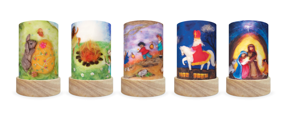 Lichterkarten Set - Het Wol Feetje set - Feiertage