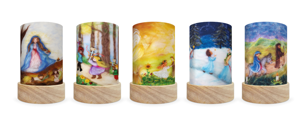 Lichterkarten Set - Het Wol Feetje set - Waldorf