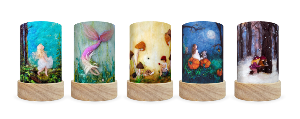 Lichtkarten Set - Het Wol Feetje - Jahreszeiten