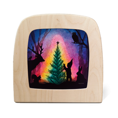 Lichterkarte -Weihnachtsbaum - Vogel Geluk