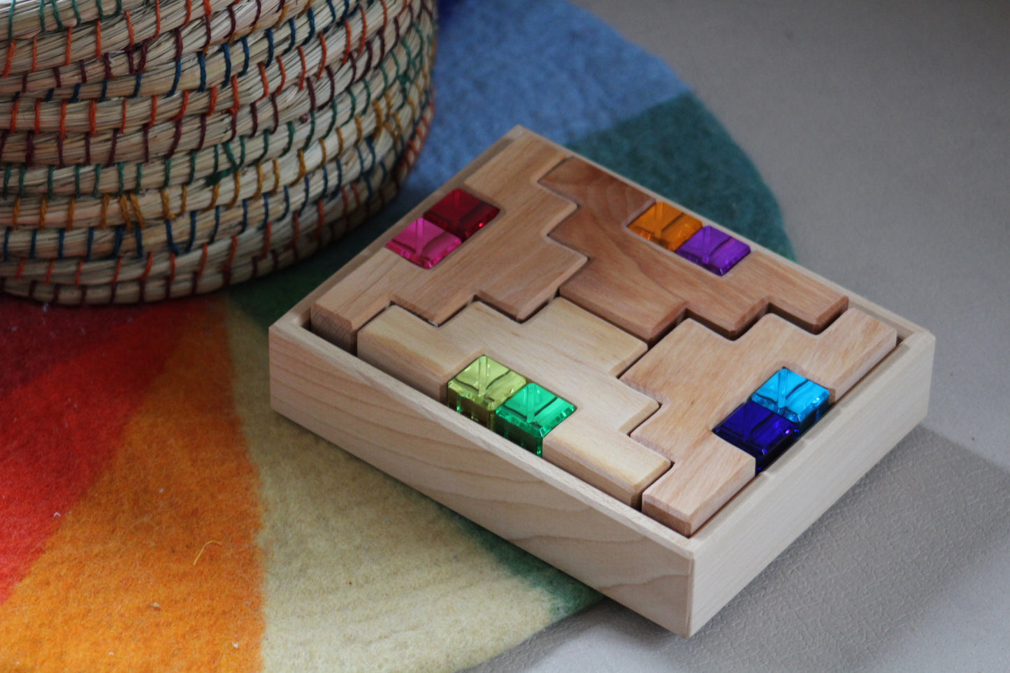 TREPPENKLÖTZE mit Lichtbauquadern