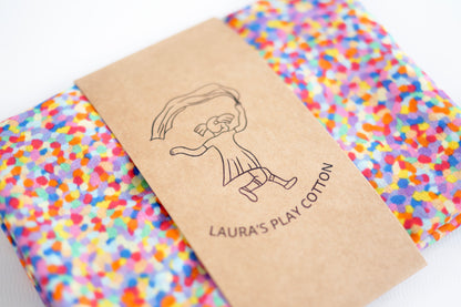 LAURAS PLAY COTTON Spieletuch Super Confetti